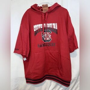 Mitchell & Ness South Carolina Gamecocks Short Sleeve Fleece Hoodie X-Large NWT